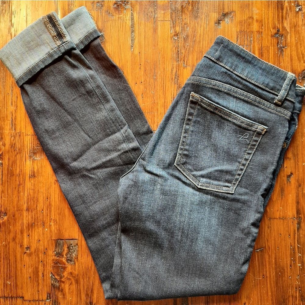 DL1961 Florence Instasculp Jeans Women’s 26 dark blue fade denim 30" ins…